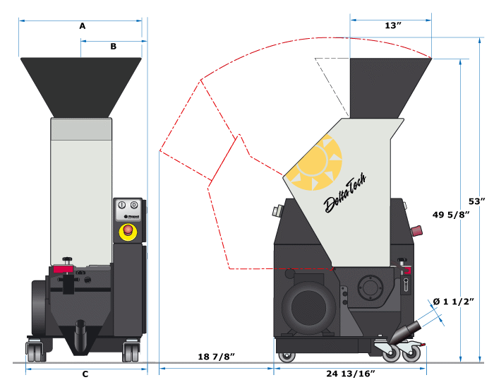 150 Series Dimensional drawing/layout