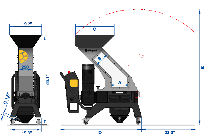 OneCUT PRO Dimensional drawing/layout