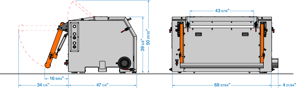 GT1100 Disegno quotato/Layout