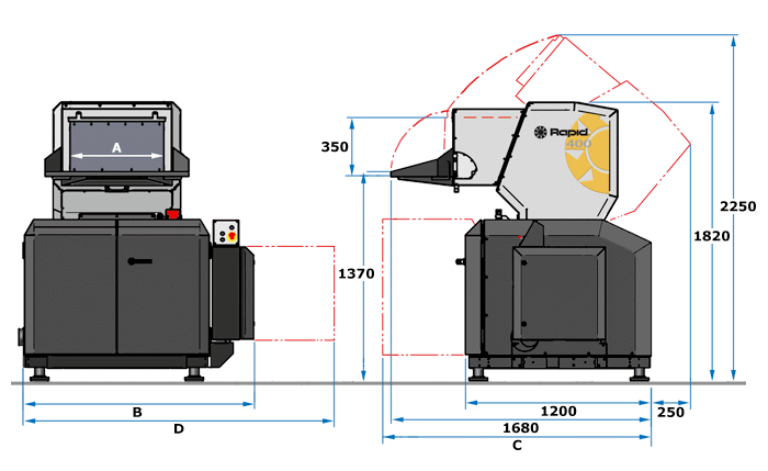 400 "Open-Hearted" Måttritning/Layout