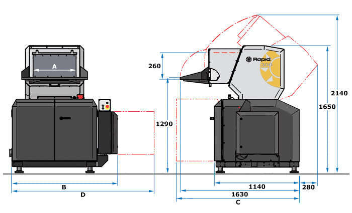 300 "Open-Hearted" Måttritning/Layout