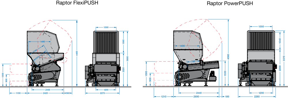 Raptor DUO Disegno quotato/Layout